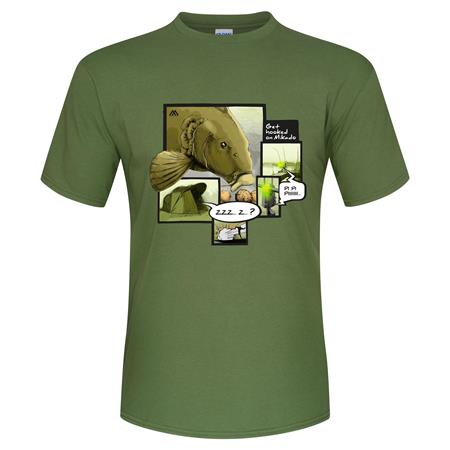 Tee Shirt Manches Courtes Homme Mikado Carp Bite - Vert
