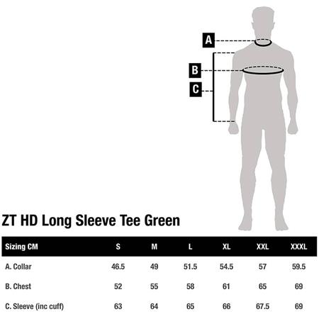 TEE SHIRT MANCHES COURTES HOMME NASH ZT HD LONG SLEEVE - KAKI