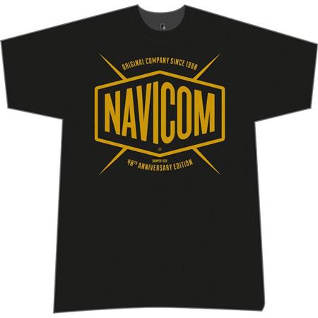 Tee Shirt Manches Courtes Homme Navicom 2020 Anniversaire 40 Ans - Noir