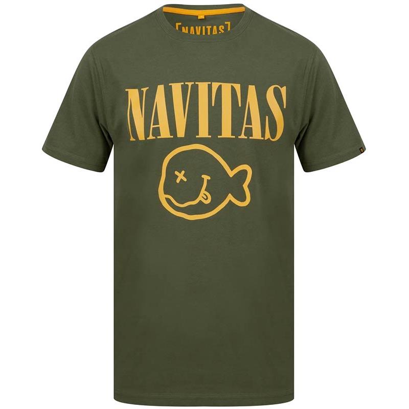 Navitas Kurt Tee T Shirt Vert Toutes Tailles NOUVEAU Pêche à La Carpe Vêtements-nttt 4833 