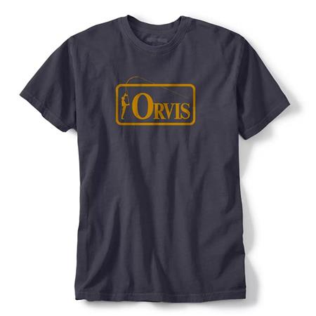 Tee Shirt Manches Courtes Homme Orvis Bent Rod Badge Tee - Navy/Green