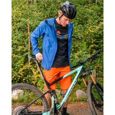 TEE SHIRT MANCHES COURTES HOMME PINEWOOD FINNVEDEN RECYCLED OUTDOOR - ANTHRACITE/SUNSET - PAR 3