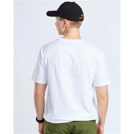TEE SHIRT MANCHES COURTES HOMME PINEWOOD FINNVEDEN RECYCLED OUTDOOR - BLANC MEL PINE TREE