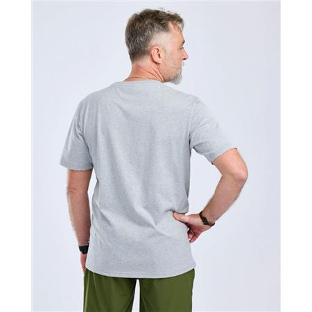 TEE SHIRT MANCHES COURTES HOMME PINEWOOD FINNVEDEN RECYCLED OUTDOOR - GRIS FOREST