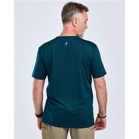 TEE SHIRT MANCHES COURTES HOMME PINEWOOD FUNCTION - TEAL BLUE