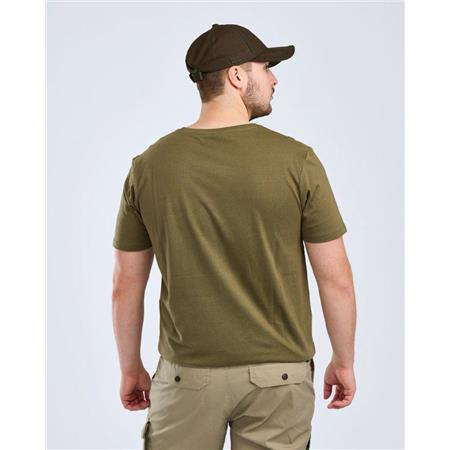 TEE SHIRT MANCHES COURTES HOMME PINEWOOD MOOSE - OLIVE