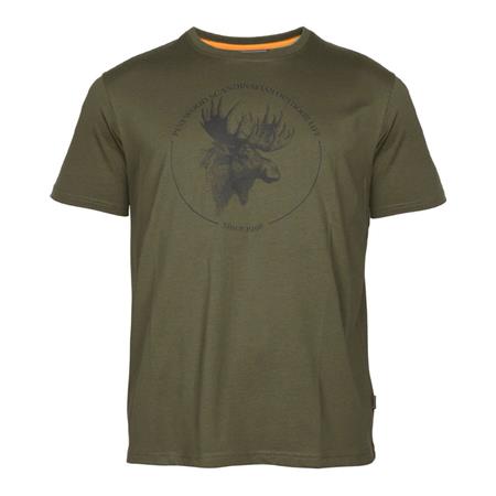 Tee Shirt Manches Courtes Homme Pinewood Moose - Olive