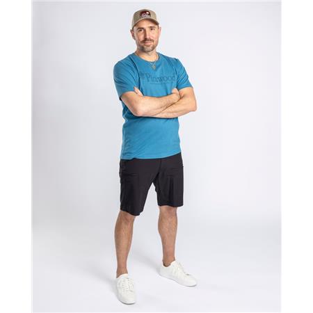 TEE-SHIRT MANCHES COURTES HOMME PINEWOOD OUTDOOR LIFE - BLEU