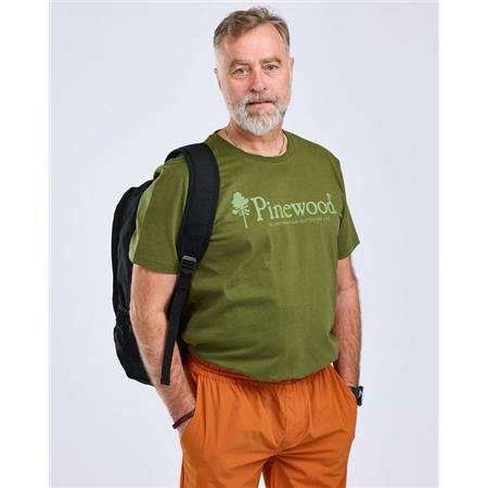 TEE SHIRT MANCHES COURTES HOMME PINEWOOD OUTDOOR LIFE - PINE GREEN