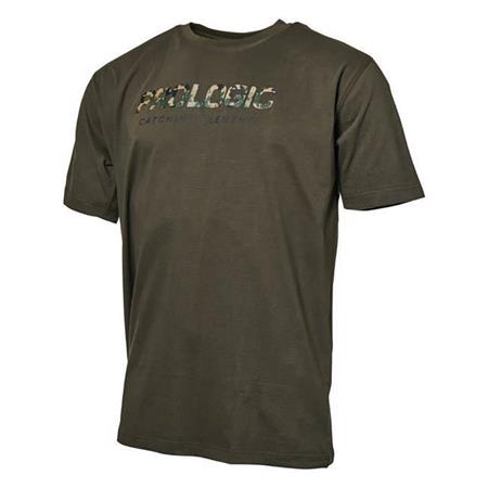 Tee Shirt Manches Courtes Homme Prologic Camo Letter - Olive