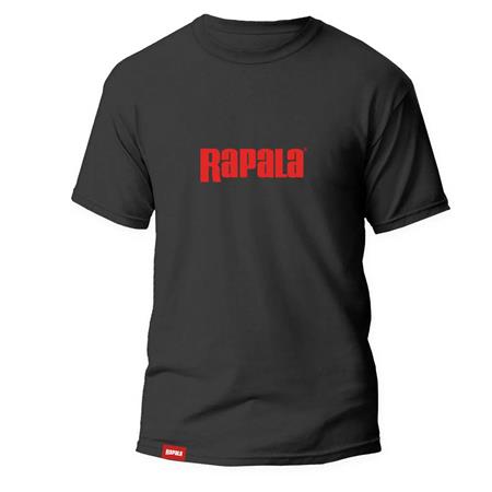 Tee Shirt Manches Courtes Homme Rapala Black Red Logo T-Shirt - Noir