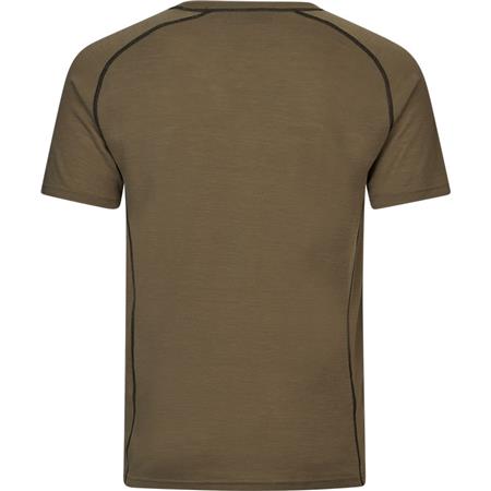 TEE-SHIRT MANCHES COURTES HOMME SEELAND APEX MÉRINOS - COVERT GREEN