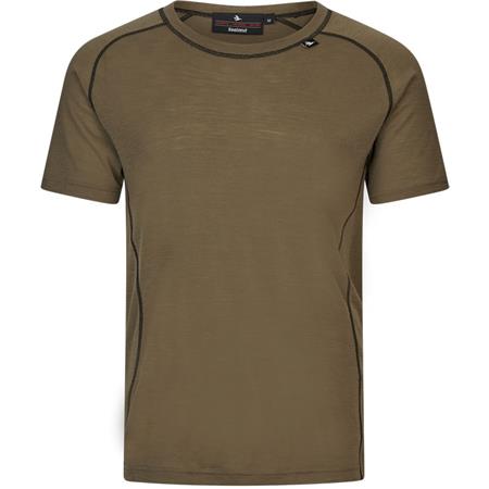 Tee-Shirt Manches Courtes Homme Seeland Apex Mérinos - Covert Green