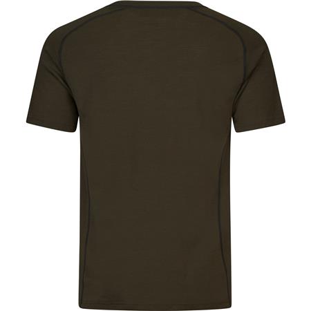 TEE-SHIRT MANCHES COURTES HOMME SEELAND APEX MÉRINOS - PINE GREEN