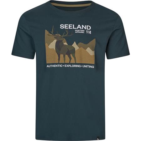 Tee-Shirt Manches Courtes Homme Seeland Fragment - Dark Blue