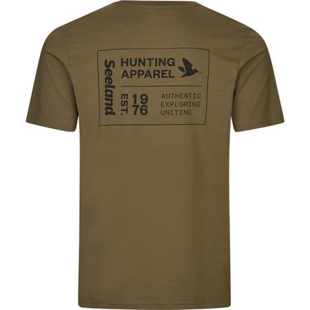 TEE-SHIRT MANCHES COURTES HOMME SEELAND STRIKER - MILITARY OLIVE