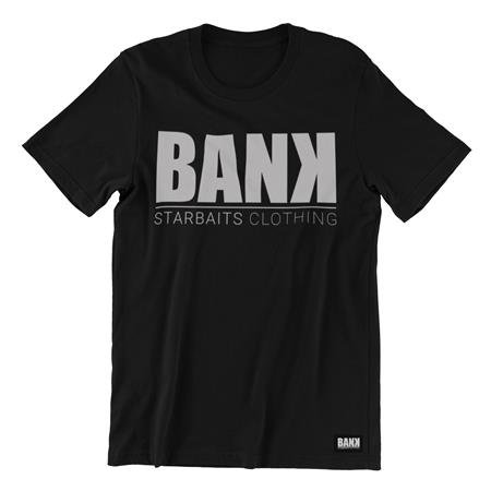 Tee Shirt Manches Courtes Homme Starbaits Bank - Noir