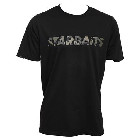 Tee Shirt Manches Courtes Homme Starbaits Tee-Shirt Black Camo