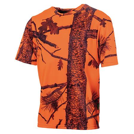 Tee Shirt Manches Courtes Homme Treeland Fire T001 - Orange