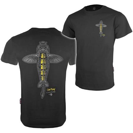 Tee Shirt Manches Courtes Homme Vass Carp Rising - Noir