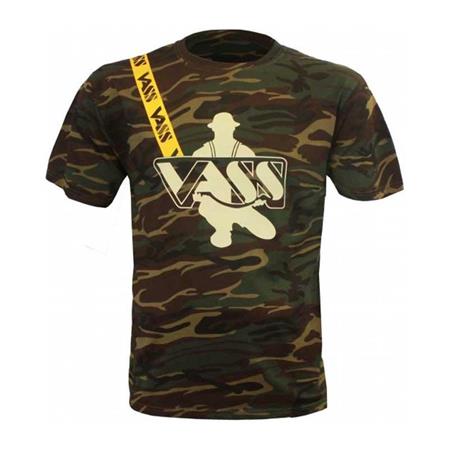 Tee Shirt Manches Courtes Homme Vass Classic Printed Camouflage Yellow - Camou