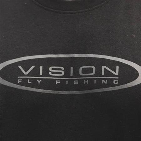 TEE SHIRT MANCHES COURTES HOMME VISION LOGO - NOIR