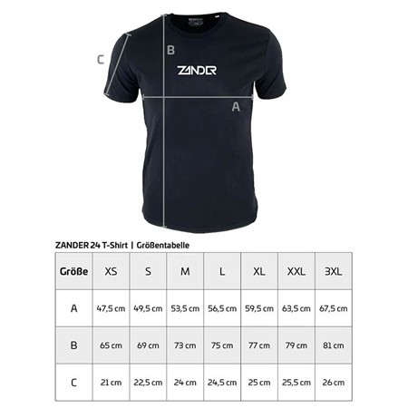 TEE SHIRT MANCHES COURTES HOMME ZECK ZANDER T-SHIRT - NOIR