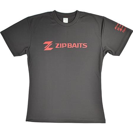 Tee Shirt Manches Courtes Homme Zip Baits Zip Baits Mesh - Gris/Rouge