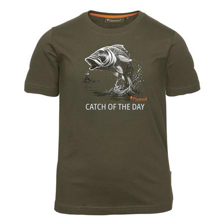 Tee Shirt Manches Courtes Junior Pinewood Fish K - Olive