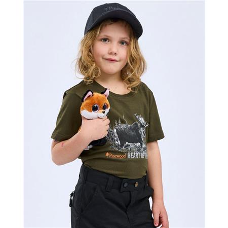 TEE SHIRT MANCHES COURTES JUNIOR PINEWOOD MOOSE K - VERT