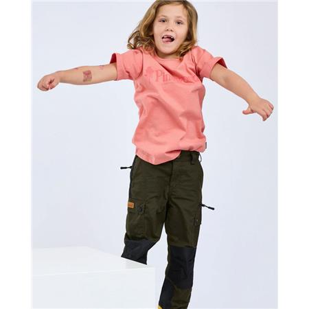 TEE SHIRT MANCHES COURTES JUNIOR PINEWOOD OUTDOOR LIFE K - LANTANA PINK