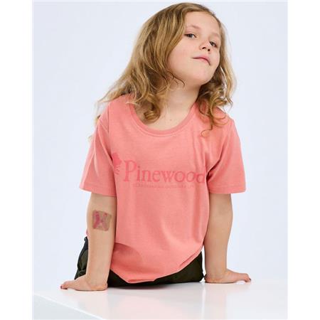 TEE SHIRT MANCHES COURTES JUNIOR PINEWOOD OUTDOOR LIFE K - LANTANA PINK