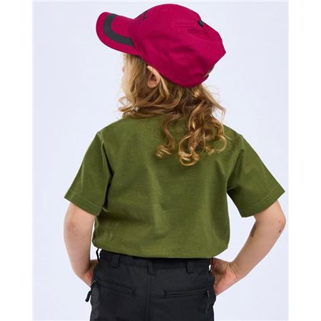 TEE SHIRT MANCHES COURTES JUNIOR PINEWOOD OUTDOOR LIFE K - PINE GREEN