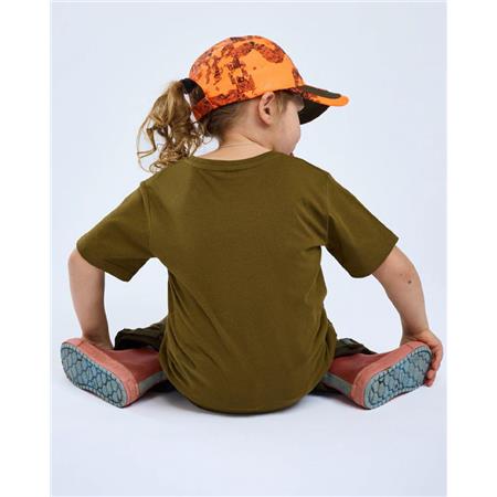 TEE SHIRT MANCHES COURTES JUNIOR PINEWOOD WILD BOAR K - OLIVE