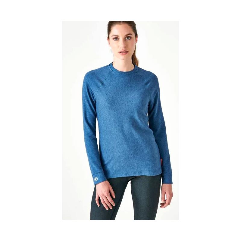 Tee shirt manches longues femme damart comfort thermolactyl 4 - bleu