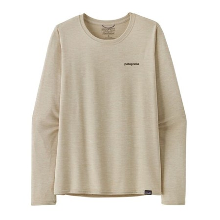 TEE-SHIRT MANCHES LONGUES FEMME PATAGONIA W'S L/S CAP COOL DAILY GRAPHIC SHIRT - PUMICE X-DYE