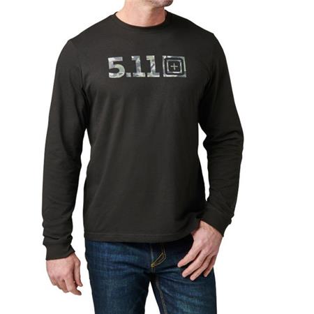 Tee-Shirt Manches Longues Homme 5.11 Camo Logo Fill Ls - Noir