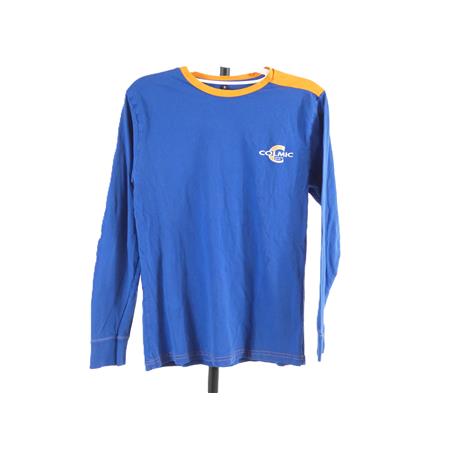 Tee Shirt Manches Longues Homme Colmic - Bleu/Orange - S