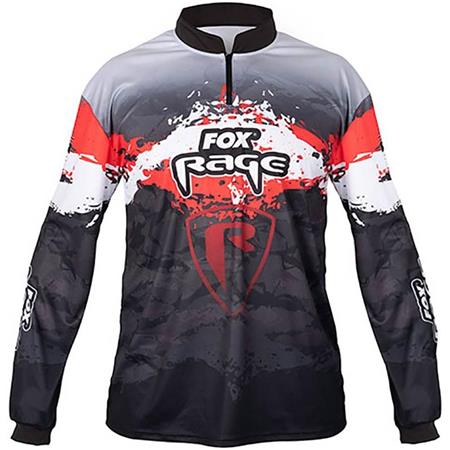 TEE SHIRT MANCHES LONGUES HOMME FOX RAGE PERFORMANCE TOP - NOIR/ROUGE