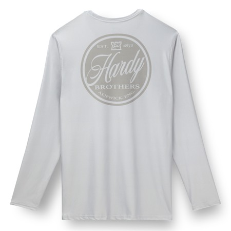 TEE SHIRT MANCHES LONGUES HOMME HARDY CASTLE PERFORMANCE UPF FISHING SHIRT - SILVER