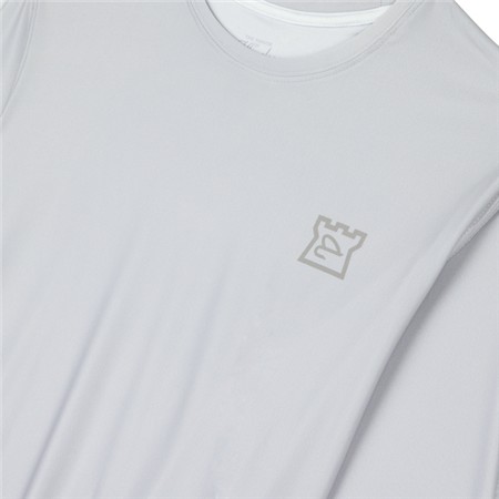TEE SHIRT MANCHES LONGUES HOMME HARDY CASTLE PERFORMANCE UPF FISHING SHIRT - SILVER