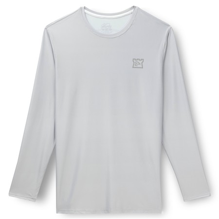 Tee Shirt Manches Longues Homme Hardy Castle Performance Upf Fishing Shirt - Silver