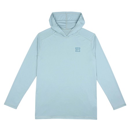 Tee Shirt Manches Longues Homme Hardy Script Performance Upf Hoodie - Crystal Blue