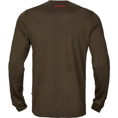 TEE SHIRT MANCHES LONGUES HOMME HARKILA GAME L/S - WILLOW GREEN MOOSE