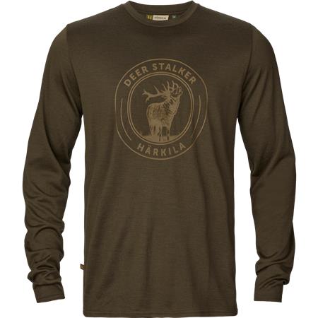 Tee Shirt Manches Longues Homme Harkila Game L/S - Willow Green Stag