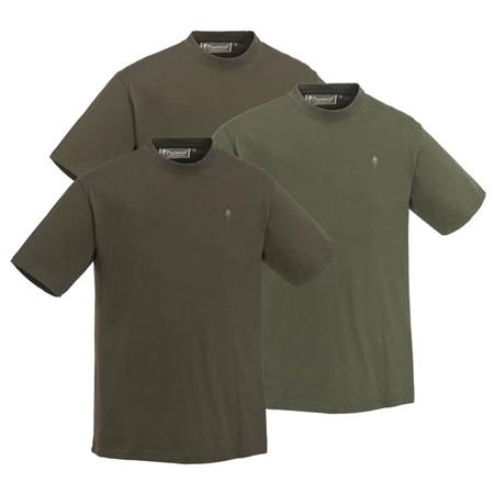 Tee Shirt Manches Longues Homme Pinewood 3-Pack - Vert/Marron/Kaki