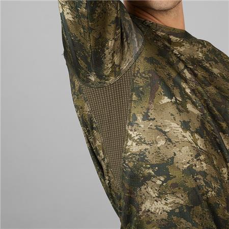 TEE SHIRT MANCHES LONGUES HOMME SEELAND ACTIVE CAMO L/S - INVIS GREEN