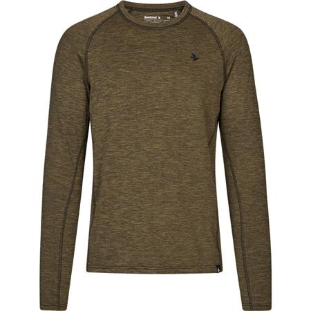 Tee-Shirt Manches Longues Homme Seeland Peak - Military Olive Melange