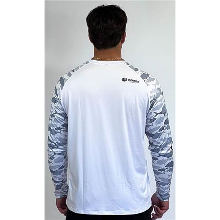 TEE SHIRT MANCHES LONGUES OUTWATER CAMP ONE - BLANC CAMO