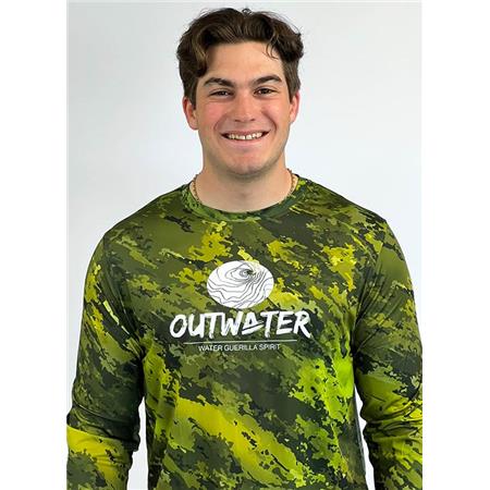 TEE SHIRT MANCHES LONGUES OUTWATER SPREKS - GREEN FOREST